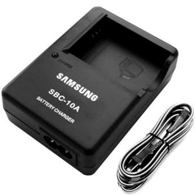 Picture of Samsung SBC-10A SBC10A Charger for SLB-10A SLB10A Battery for L200 110 P1000 WB550 Camera 