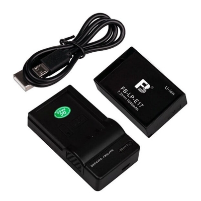 Picture of FB LP-E17 Camera Battery and USB Charger for Canon Camera R10 EOS RP M6 200D Mark2 800D 750D 77D 760D M5 M3 850D SLR Kiss X8i 