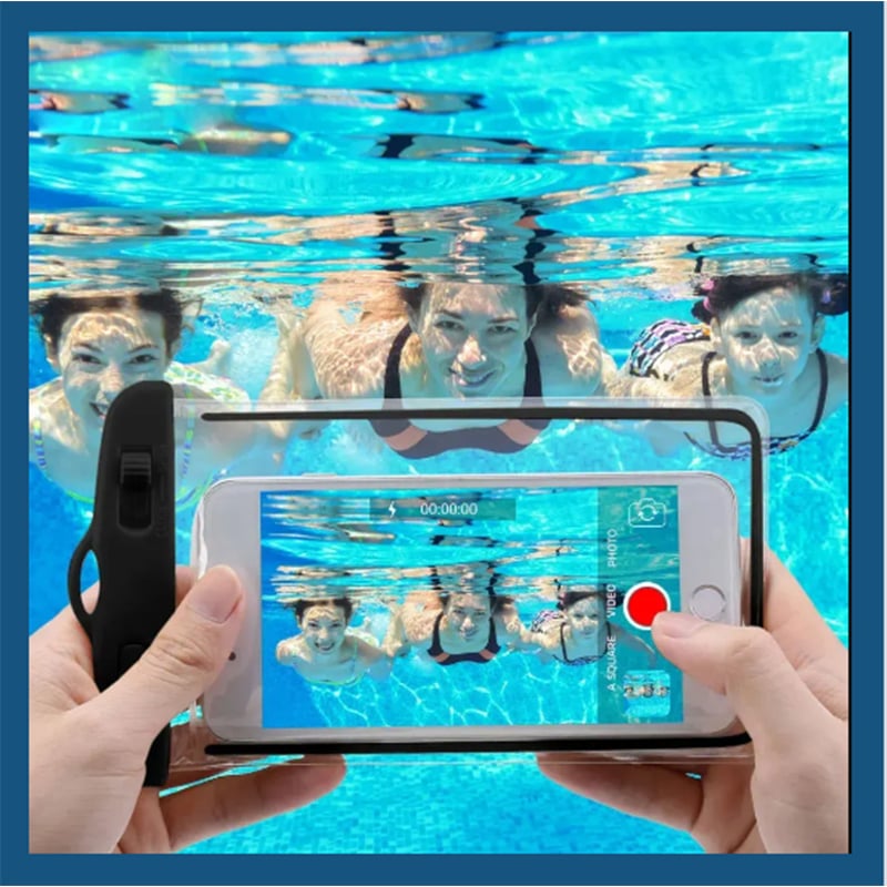 Picture of 1 Pcs  Mobile Phone Waterproof Bag, Touch Screen, Swimming, Drifting, Diving, Air Bag, Transparent Sealed Protective Bag, Outdoor Multicolor