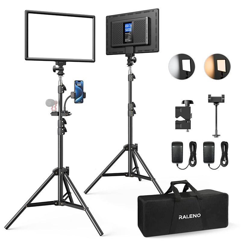 Picture of NeePho NP-9988 Photo Tripod Stand for VR Video Portrait Product Photography  maximum height of 7 feet Tripod Black