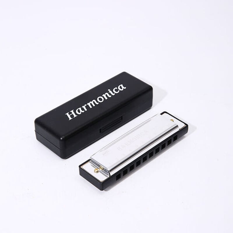Picture of Top Harmonica Diatonic Blues Harmonica Key of C 10 Holes 20 Tones Blues Harp Mouth Organ Harmonica For Adults Beginners Professionals and Students Bright 