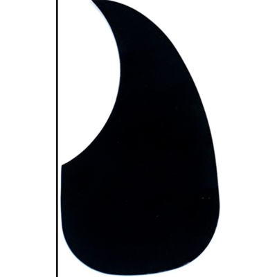 Picture of Acoustic guitar pickguard protector turtle black drop shaped guard plate Black