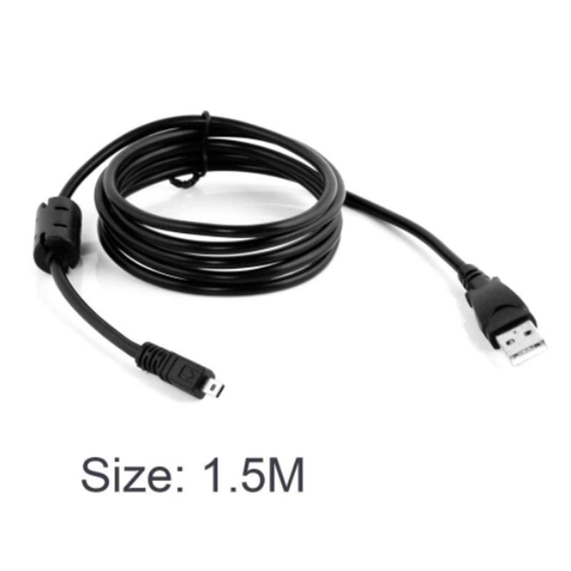 Picture of Nikon 1.5M USB Cable With Magnet Ring For Nikon Coolpix L19 L20 L100 S620 UC-E6 E4- Black