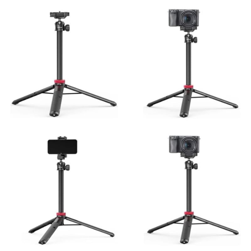 Picture of Ulanzi MT-44 Extendable Mini Tripod Stand Flexible Portable Selfie Stick with 360° Rotatable Ball Head Quick Release Plate Phone Clip Max. Load Bearing 1.5kg for Camera Live Streaming Vlog Video Photography Black