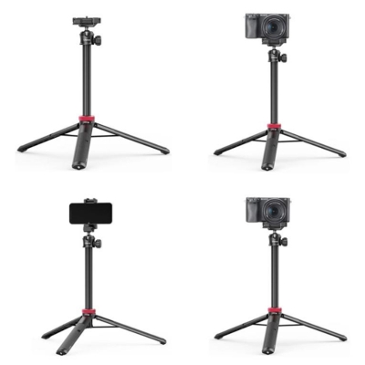 Picture of Ulanzi MT-44 Extendable Mini Tripod Stand Flexible Portable Selfie Stick with 360° Rotatable Ball Head Quick Release Plate Phone Clip Max. Load Bearing 1.5kg for Camera Live Streaming Vlog Video Photography Black