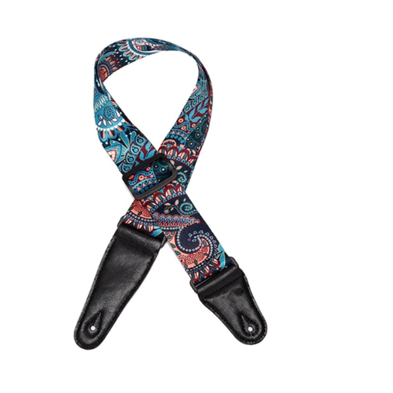 Picture of Printed Guitar strap Electric & Acoustic Guitars Bass Guitar Polyester Straps Ethnic Style Ballad 