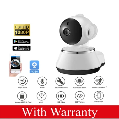 Picture of Wireless Mini CC Camera IP Webcam Wireless CCTV Camera 360 Degree IP Camera White