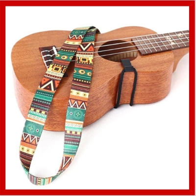 Picture of Ukulele Strap Folk Style Cotton Transfer Classic Shoulder Strap 