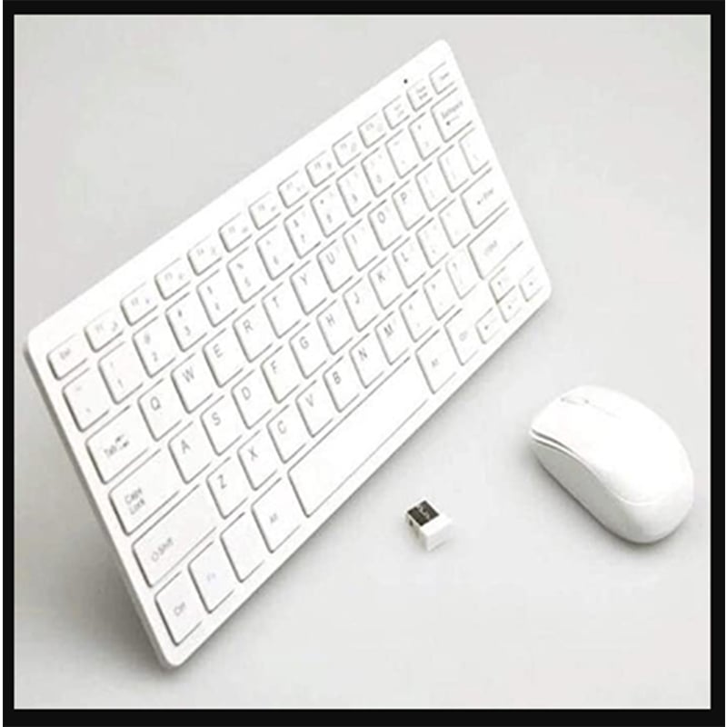 Picture of KM901 Keyboard Mouse Combo 2.4G Wireless 78 Key Mini Keyboard and Mouse - White