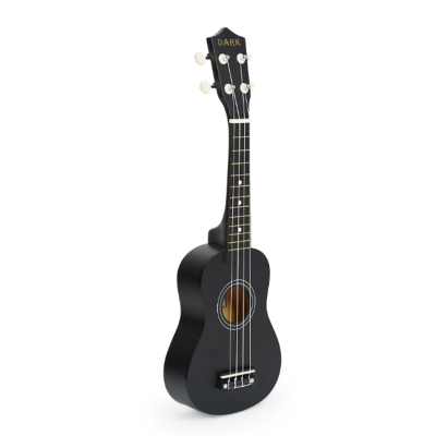 Picture of Black 21'' Soprano Ukulele Dark Mini Guitar Ukulele 12 Fret for the beginners