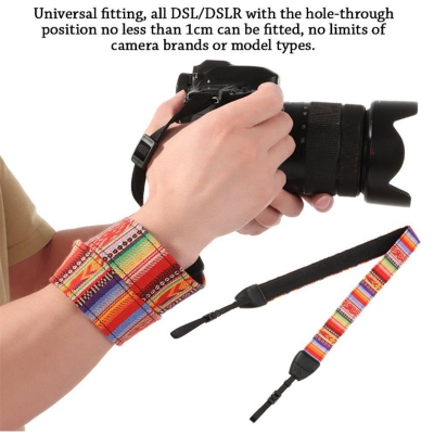 Picture of DSLR \ Digital Camera Belt Shoulder Neck Strap For Nikon, Canon, Sony, Fuji & more Lemon Yellow