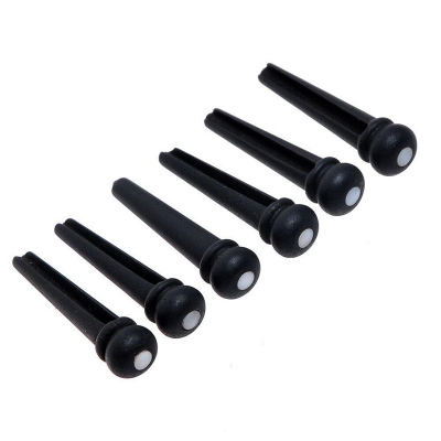 Picture of 6 Pcs Bridge Pins For Acoustic Guitar - Black 