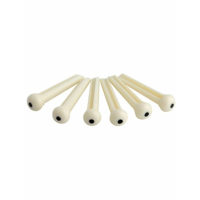 Picture of 6 Pcs Bridge Pins For Acoustic Guitar - White