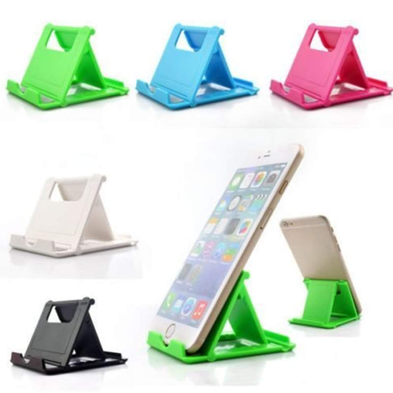 Picture of Universal Folding Cell Phone Support Plastic Holder mobile Stand - Multicolor - Phone Stand Multicolor