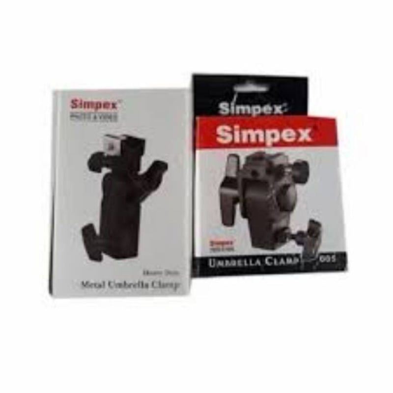Picture of Simpex metal umbrella clamp for photography Black
