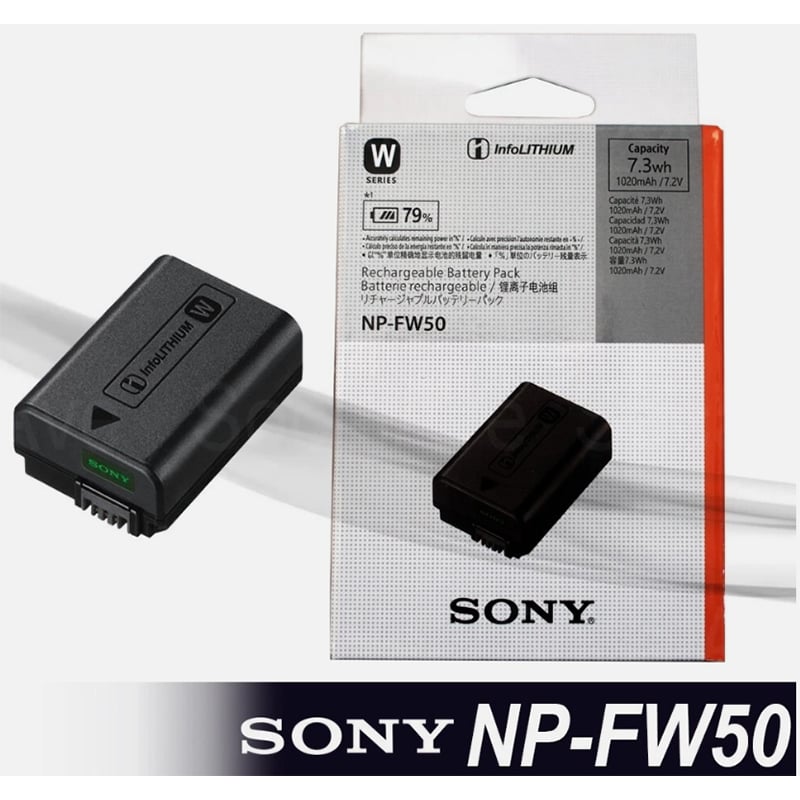 Picture of Sony NP-FW50 battery for Sony Alpha 6000,6100,,6300,6400,6500,ZVE10,A7ii 