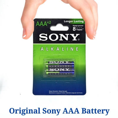 Picture of Sony Alkaline Battery, AAA, 1.5V (Pack of 2) NON-RECHARGEABLE BATTERIES Multicolor