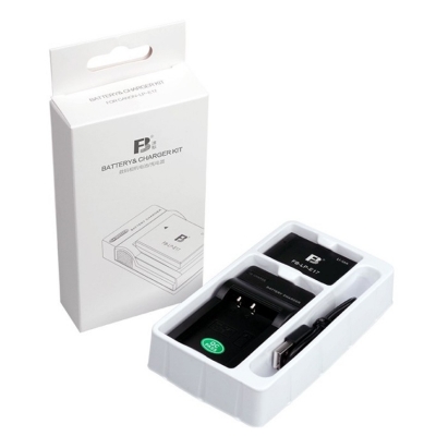 Picture of FB LP-E17 Camera Battery and USB Charger for Canon Camera R10 EOS RP M6 200D Mark2 800D 750D 77D 760D M5 M3 850D SLR Kiss X8i 