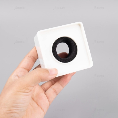 Picture of Square Shape  Microphone Logo Flag Box (1 PCS) Black