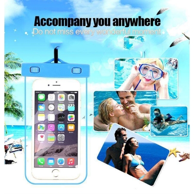 Picture of 1 Pcs  Mobile Phone Waterproof Bag, Touch Screen, Swimming, Drifting, Diving, Air Bag, Transparent Sealed Protective Bag, Outdoor Multicolor