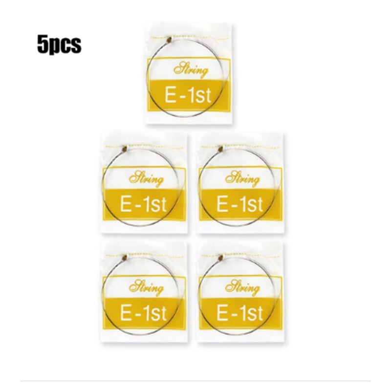 Picture of 5 Pcs Single Guitar Strings Acoustic Guitars Top 1st E Loose strings Silver