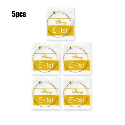 Picture of 5 Pcs Single Guitar Strings Acoustic Guitars Top 1st E Loose strings Silver
