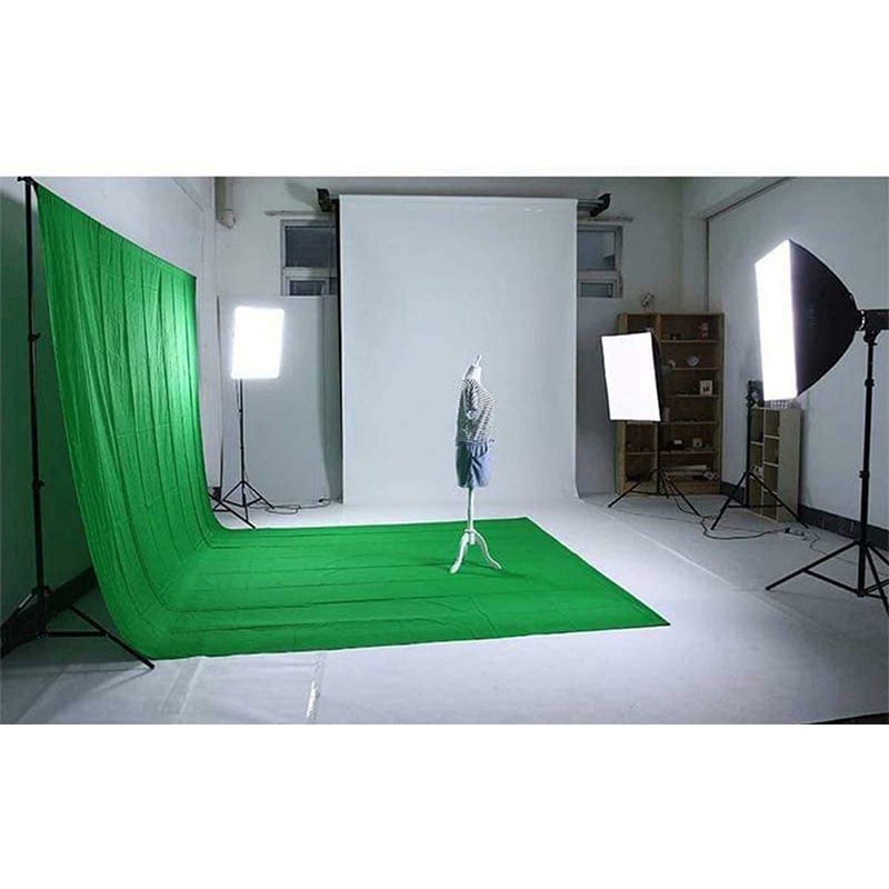 Picture of Green / White Screen Backdrop Background For Photography 8x12ft 