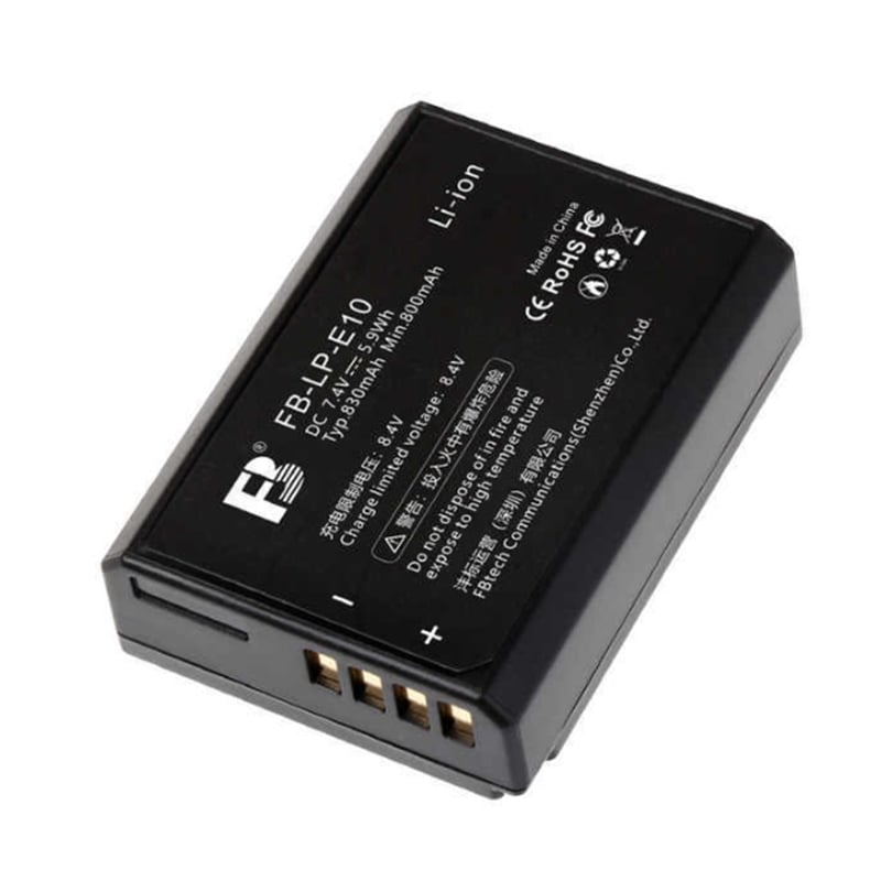 Picture of FB HIGH QUALITY LP-E10 Li-Ion batteries Digital Camera battery For Canon EOS for EOS 3000D 1500D 1300D 1200D 1100D Rebel T3 T5 T6 