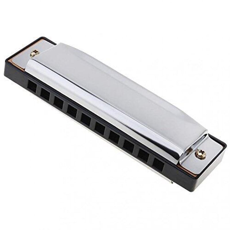 Picture of Top Harmonica Diatonic Blues Harmonica Key of C 10 Holes 20 Tones Blues Harp Mouth Organ Harmonica For Adults Beginners Professionals and Students Bright 