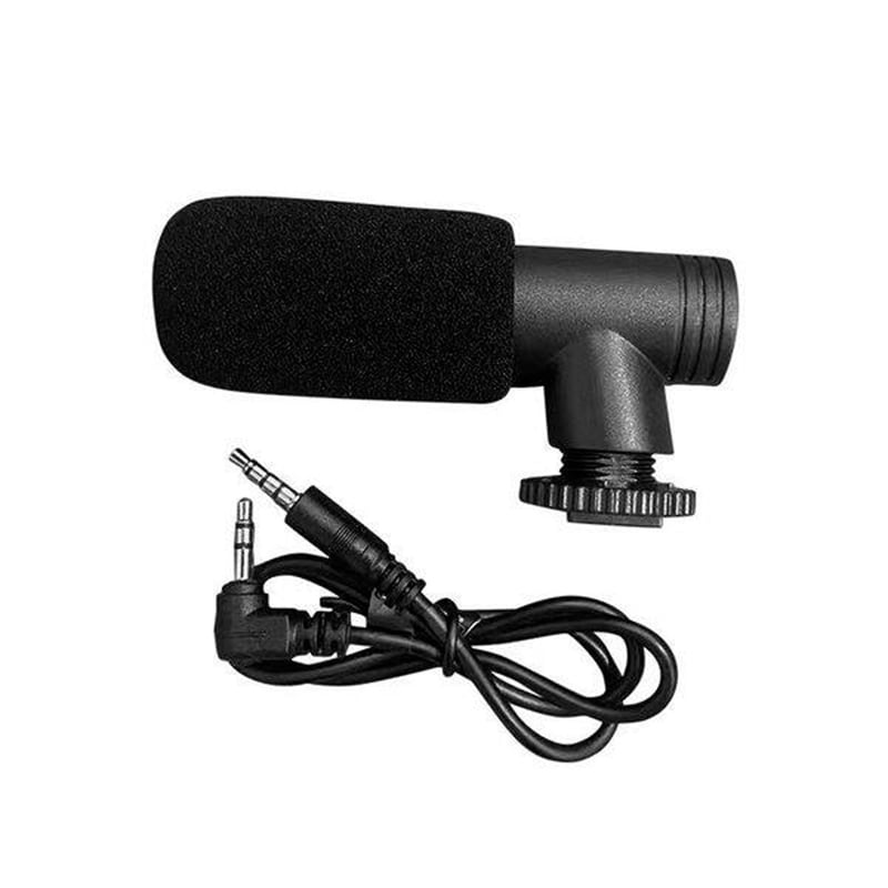 Picture of Camera  type microphone live video recording interview radio noise reduction 3.5mm interface SLR L type small microphone Black