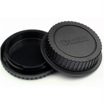 Picture of Canon Body Cap & Canon Lens Back Cap Kit, Canon EOS 60D 70D 77D 80D 7D 5D Mark II III IV 750D 760D Rebel T7 T6 T6i T7i T6S T4i T5i T5 Camera Body & EF Lens Replaces Design Camera Body Cap & Camera Rear Lens Cover compatible w/ Canon RF-3 cap for Canon EOS Black