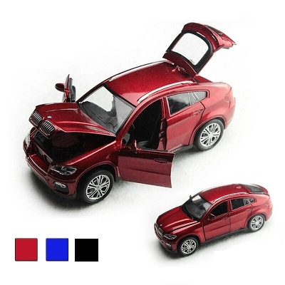 Picture of BMW X6 Diecast 1:32 Metal Car Model Toy Car Allow Car with Light Sound Doors Open 15 CM long