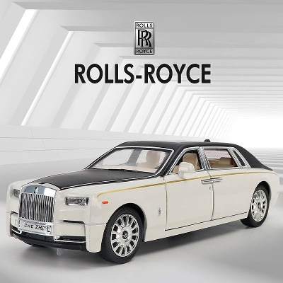 Picture of 1:24 Rolls Royce Phantom Diecast Alloy Car Luxury Simulation Toy Vehicle Metal Car 6 Door Open Model Car Sound Light Toy For Gift - car toy