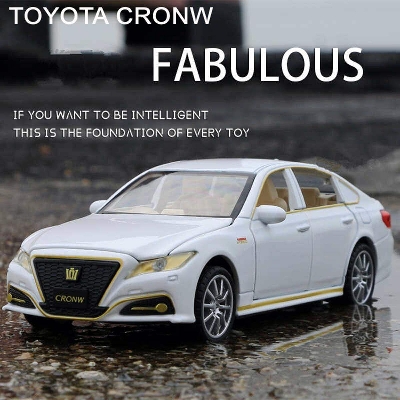Picture of 1:32 Toyota Crown Diecasts Alloy Car Toy Vehicles Metal Car 6 Doors Open Model Car Sound Light Toys For Gift