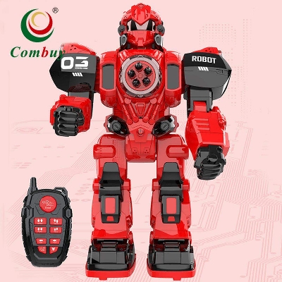 Picture of Large Remote Control Robot for Kids - 10 Channel RC Toys Shoots Missiles, Walks, Talks & Dances with Flashing Lights Sounds