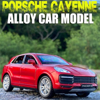 Picture of 1:32 Porsche Cayenne Turbo Diecast Alloy Car Vehicles 6 open Metal Car Model Car Sound Light Toys For Gift