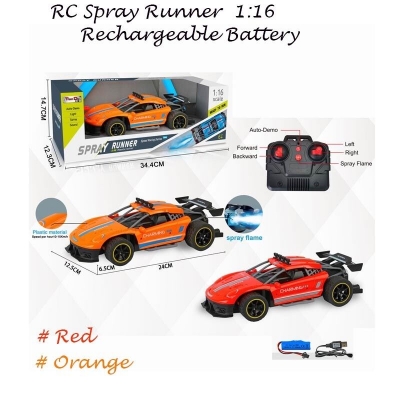 Picture of Remote Control Drift Toy Car for Kids High, Fusion Rechargeable Remote Control Spray Runner Car ,Speed Racing Car with Light and Spray for Boys and Girls as Gift