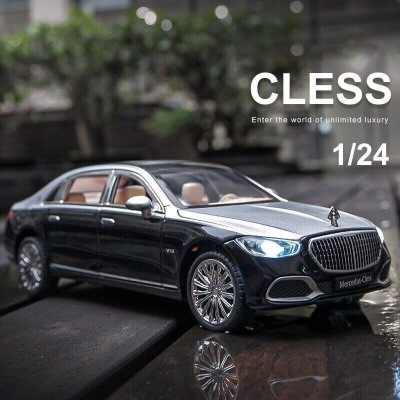Picture of 1:24 Mercedes Maybach S680 Diecast Alloy Car Luxurious Simulation Toy Vehicles Metal Car 6 Doors Open Model Car Sound Light Toys For Gift