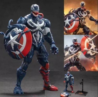 Picture of Marvel Venom Captain America Action Figure Collection Toy Gift