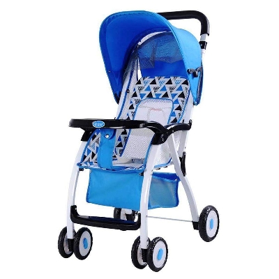 Picture of Baby Stroller 711 Pram- Blue & Red-Blue
