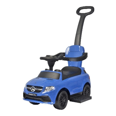 Picture of Baby Ride on Push & Pull Car Mercedes Benz Licensed - Blue-Glitter Blue