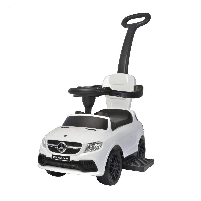 Picture of Baby Ride on Push & Pull Car Mercedes Benz Licensed - Glitter White-White