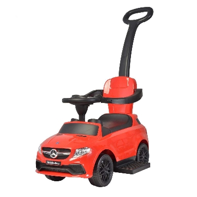 Picture of Baby Ride on Push & Pull Car Mercedes Benz Licensed - Red-Rose Red