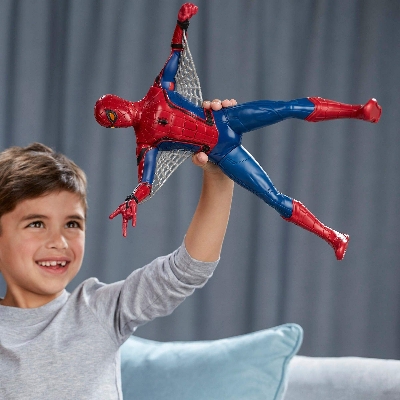 Picture of Hasbro Spiderman Homecoming Tech Suit Spiderman Action Figure- Red-Red