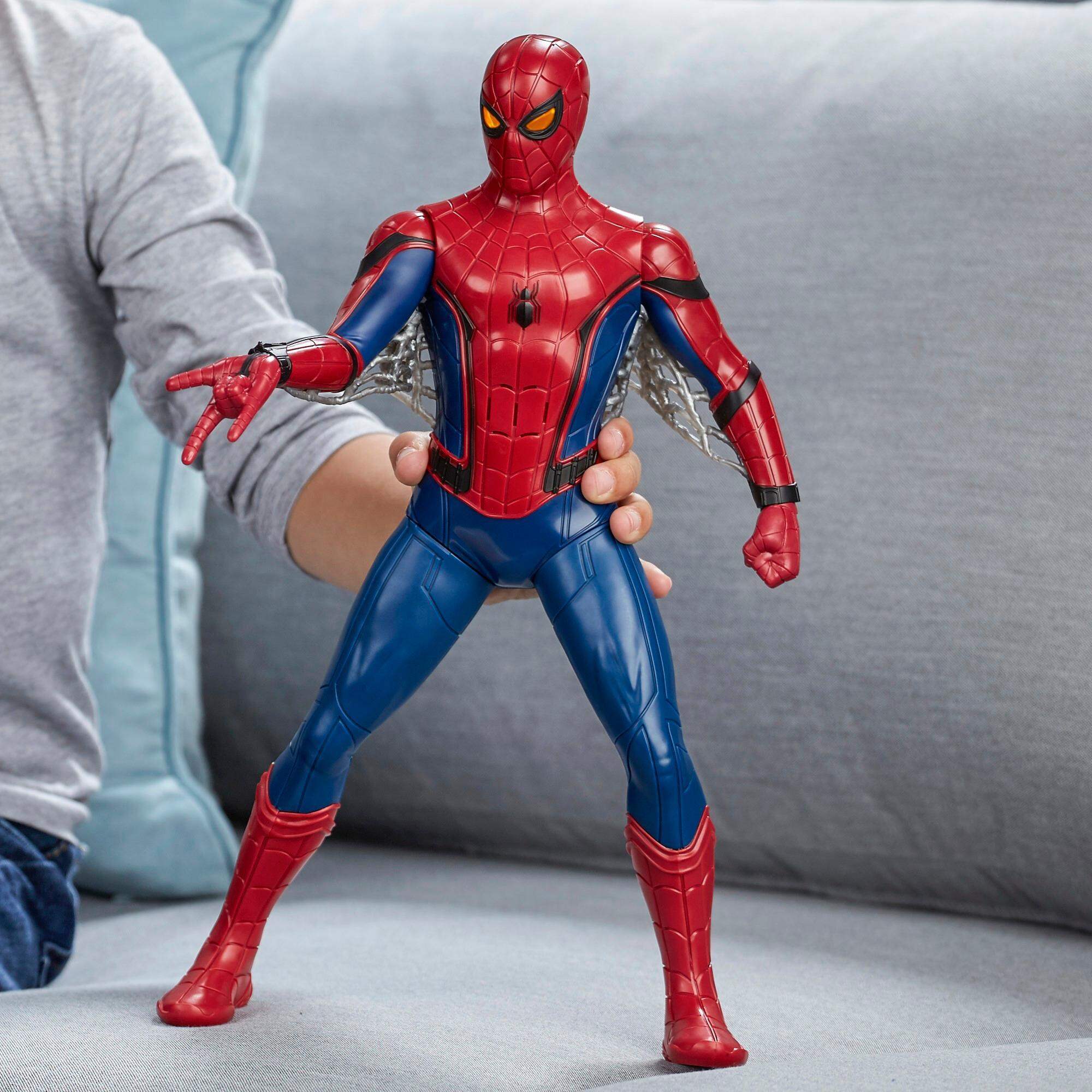 Picture of Hasbro Spiderman Homecoming Tech Suit Spiderman Action Figure- Red-Red