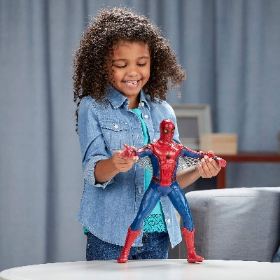 Picture of Hasbro Spiderman Homecoming Tech Suit Spiderman Action Figure- Red-Red