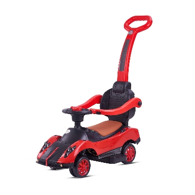 Picture of Megastar Ride On Licensed Pagani Zonda Push Car With Pull Handle - Red-Red