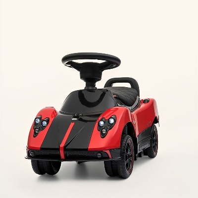 Picture of Megastar Ride On Licensed Pagani Zonda Push Car With Pull Handle - Red-Red