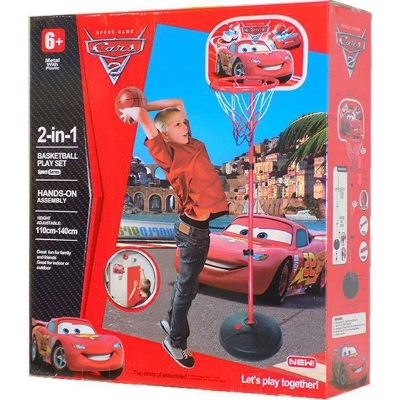 Picture of Basketball Play Set Toy for Kids 2 in 1 Adjustable Height 110-140 CM withy Ball and Pumper-Multicolor