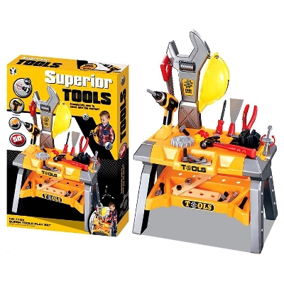 Picture of Childrens  Superior Kids Tools Workshop Bench Station DIY Toy Set-Multicolor